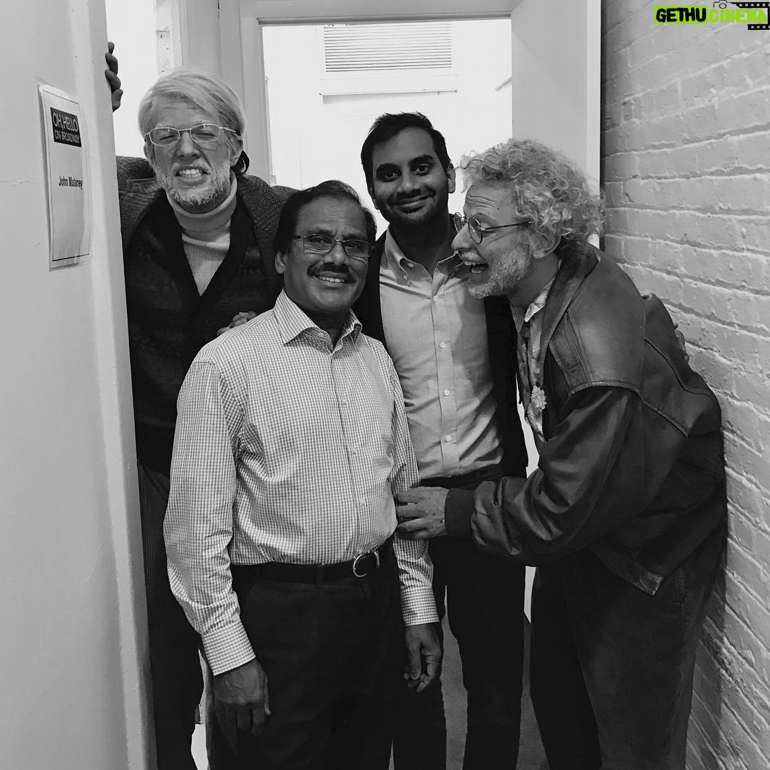 Aziz Ansari - 75.1K Likes - My dad made his Broadway debut tonight with our good friends George and Gil. Thanks to the Oh Hello boys for having us.