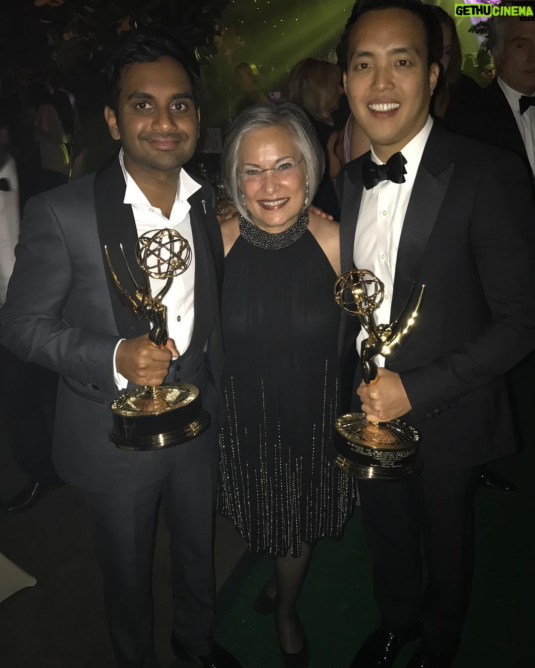 Aziz Ansari - 67.8K Likes - With Maureen Wittels! Miss you Harris!!!!!!!!!!!!!!!!