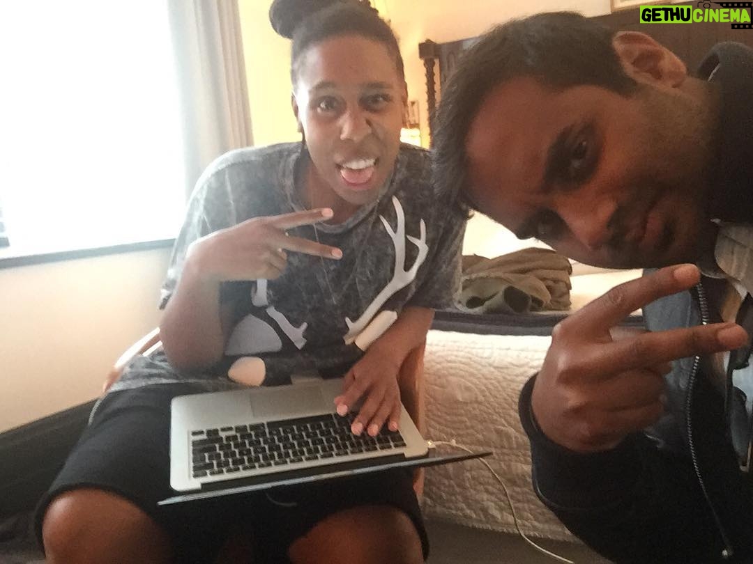 Aziz Ansari - 38.1K Likes - Hanging with my amazing tv/real life friend @hillmangrad. We're writing a dope Denise episode for season 2 and watching a lot of 90s r and b vids in between.