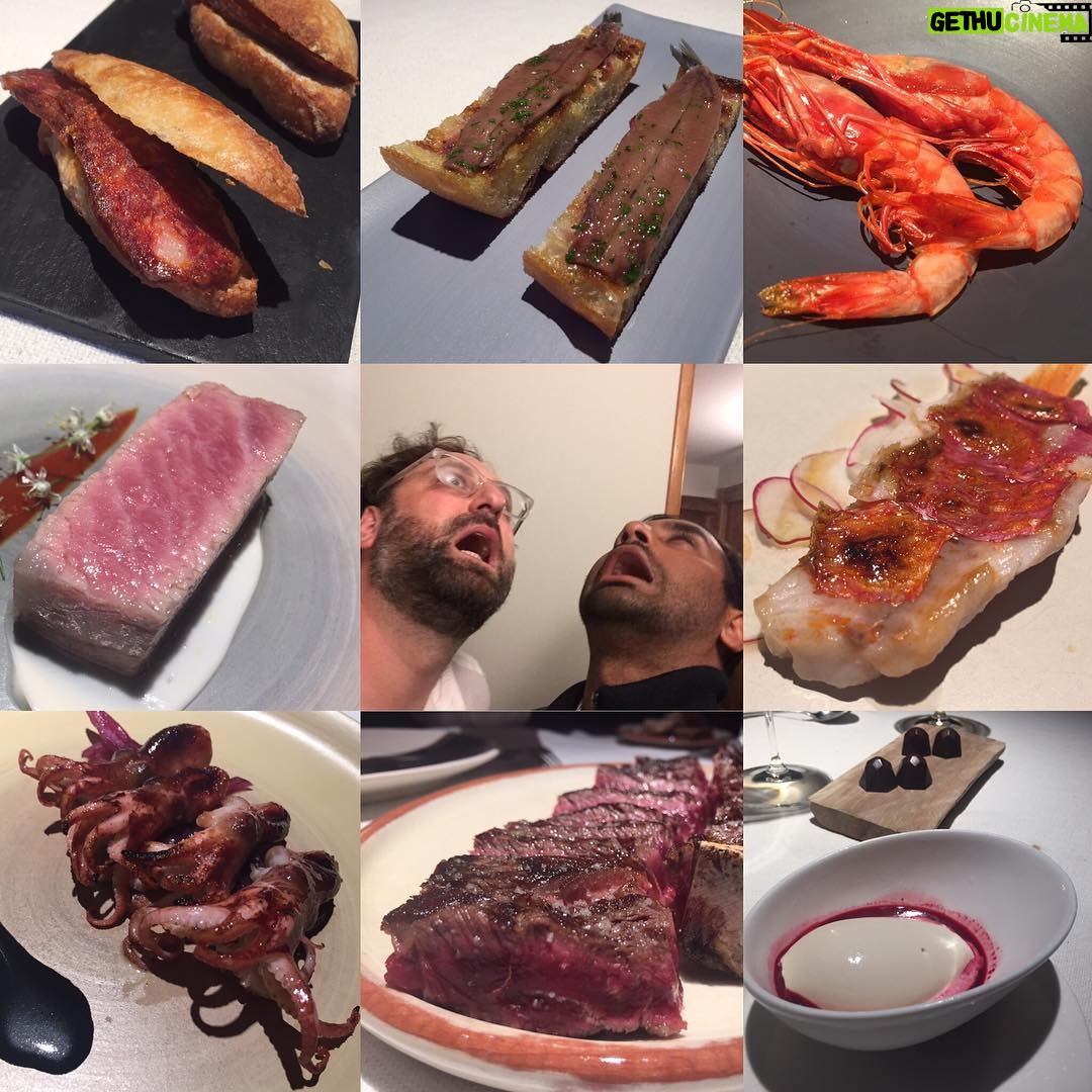 Aziz Ansari - 40K Likes - This was an epic final meal in Spain. #BigBudLilBud #BudsatEtxebarri #BudsinEspana