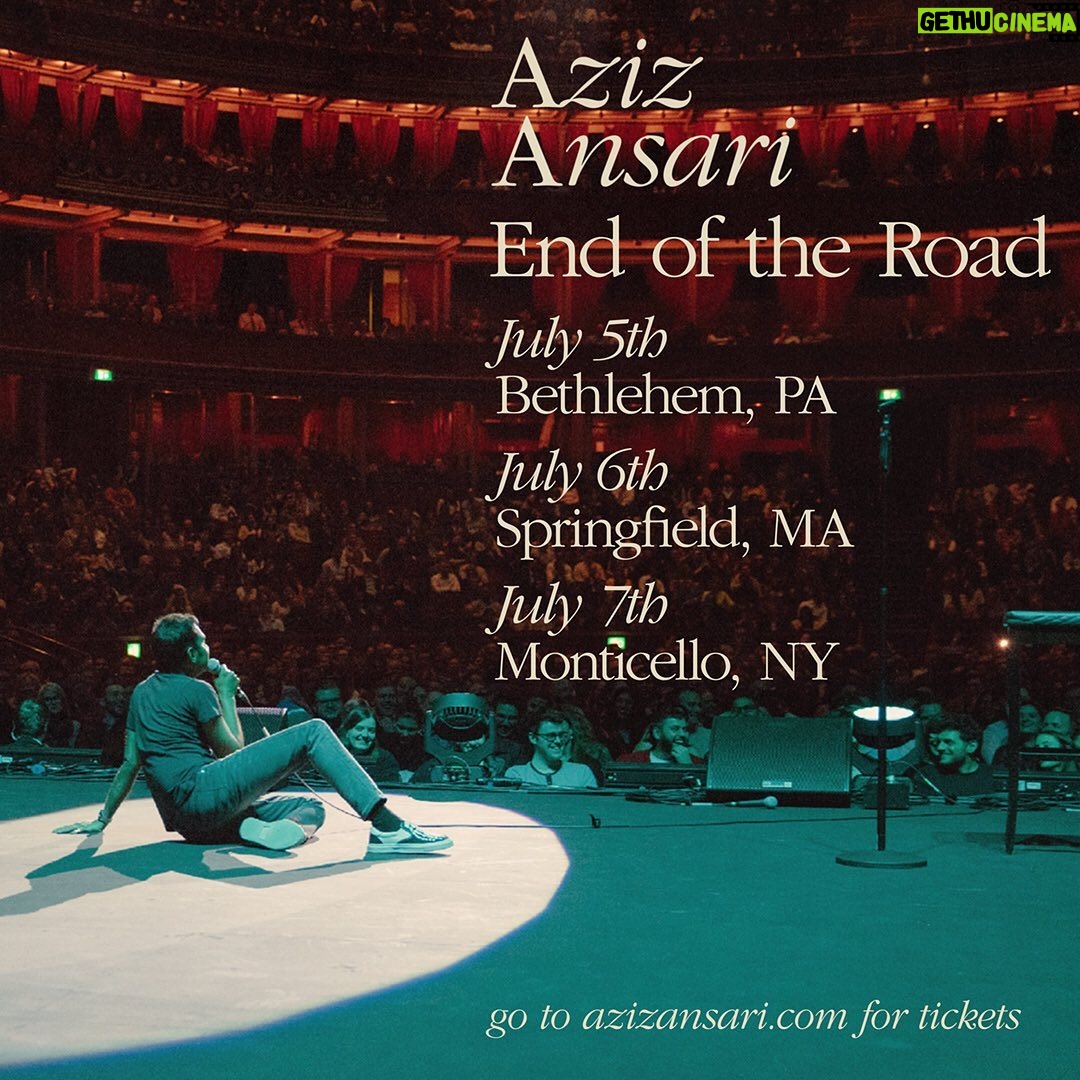 Aziz Ansari Instagram - Last run! Get tix at azizansari.com