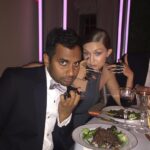 Aziz Ansari Instagram - Met Ball post. Robot knuckles courtesy @gigihadid/@tommyhilfiger.