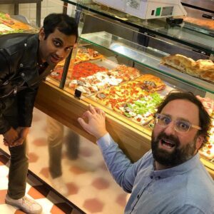 Aziz Ansari Instagram - Here we go! First stop.... PIZZA. 📸: @katieparla #bigbudlilbud via @ericwareheim