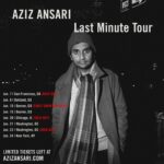Aziz Ansari Instagram - limited tix remaining for the Last Minute tour, get yours now! 📸: @marcusrussellprice