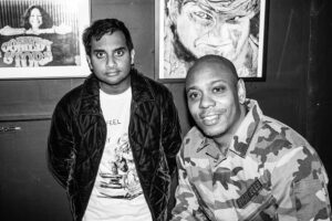 Aziz Ansari Instagram - Best birthday present: doing a tiny club run with Dave after a week of rad shows in LA. Thanks to those that came out. 🔥🔥🔥 Photos by @candytman