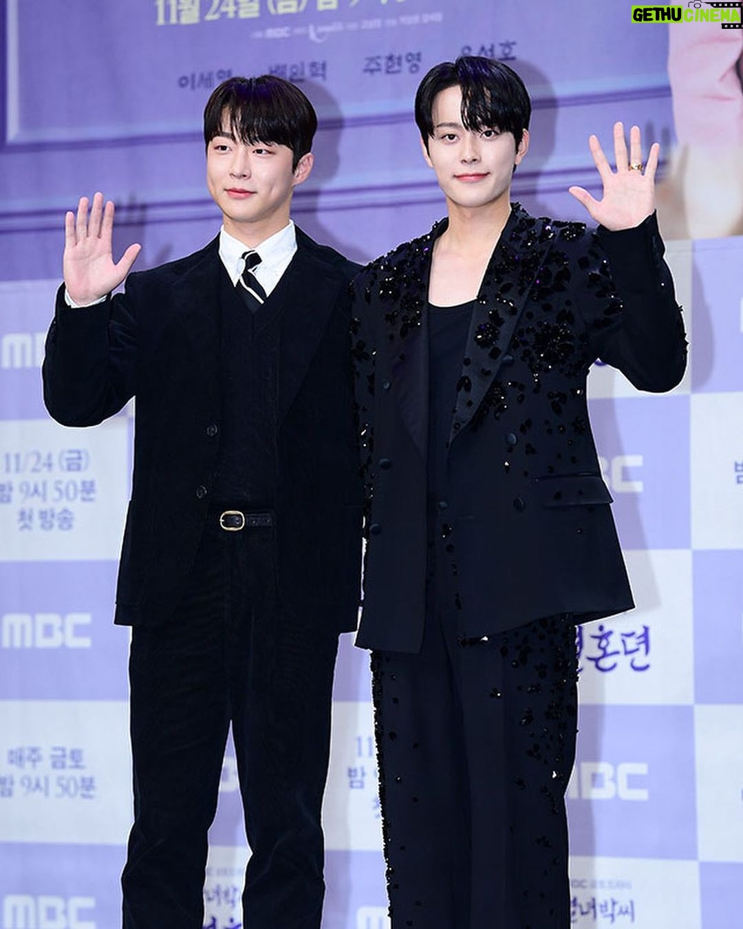 Bae In-hyuk Instagram - 추운데 먼 길 와주신 많은 분들 감사드립니다🫶 #열녀박씨계약결혼뎐 #제작발표회 #MBC #Viki #Viu