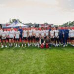 Bailee Madison Instagram - United! United! Uniteddd! ❤️ Thank you @manchesterunited for having us!! An honor getting to watch the boys train, and what a win at MetLife Stadium! Thank you to the players, and the entire @manchesterunited team for your warmth and gracious welcome. Have a healthy, safe and successful season! X B&B