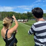 Bailee Madison Instagram - United! United! Uniteddd! ❤️ Thank you @manchesterunited for having us!! An honor getting to watch the boys train, and what a win at MetLife Stadium! Thank you to the players, and the entire @manchesterunited team for your warmth and gracious welcome. Have a healthy, safe and successful season! X B&B