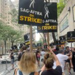 Bailee Madison Instagram - Beyond proud and filled with appreciation to stand in solidarity with the WGA and #sagaftra , and to be a witness to all of the unions standing firm, strong and UNITED. This truly is a moment in history, and is simply a choice of right or wrong. What our unions are asking for couldn’t be more fair or reasonable, and we are at a pivotal moment where the safety of humanity is being threatened. I love what I do with every ounce of me. I started when I was 3 years old, and got my sag card in 2006… Nothing is more magical or special than being a witness to hundreds of humans, sharing their talents, their hearts, their time, their passion and their belief all for the sake of creating art for people to sit down, escape and enjoy. It takes a village to bring something to life and to your screen, and there are so many incredible and gifted people behind the camera that the audience doesn’t get to see. It’s not just a hobby, or for fun… it is our life and our breath and our everything. And as we walked the streets of NYC, the energy was palpable showcasing just that. Making movies and making shows is all I’ve ever known, and my entire heart is ever beating for this industry, and everyone a part of it. I’ll be on the picket line 🤍 #wgastrong #sagaftrastrong