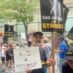 Bailee Madison Instagram - Beyond proud and filled with appreciation to stand in solidarity with the WGA and #sagaftra , and to be a witness to all of the unions standing firm, strong and UNITED. This truly is a moment in history, and is simply a choice of right or wrong. What our unions are asking for couldn’t be more fair or reasonable, and we are at a pivotal moment where the safety of humanity is being threatened. I love what I do with every ounce of me. I started when I was 3 years old, and got my sag card in 2006… Nothing is more magical or special than being a witness to hundreds of humans, sharing their talents, their hearts, their time, their passion and their belief all for the sake of creating art for people to sit down, escape and enjoy. It takes a village to bring something to life and to your screen, and there are so many incredible and gifted people behind the camera that the audience doesn’t get to see. It’s not just a hobby, or for fun… it is our life and our breath and our everything. And as we walked the streets of NYC, the energy was palpable showcasing just that. Making movies and making shows is all I’ve ever known, and my entire heart is ever beating for this industry, and everyone a part of it. I’ll be on the picket line 🤍 #wgastrong #sagaftrastrong