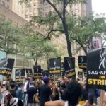 Bailee Madison Instagram - Beyond proud and filled with appreciation to stand in solidarity with the WGA and #sagaftra , and to be a witness to all of the unions standing firm, strong and UNITED. This truly is a moment in history, and is simply a choice of right or wrong. What our unions are asking for couldn’t be more fair or reasonable, and we are at a pivotal moment where the safety of humanity is being threatened. I love what I do with every ounce of me. I started when I was 3 years old, and got my sag card in 2006… Nothing is more magical or special than being a witness to hundreds of humans, sharing their talents, their hearts, their time, their passion and their belief all for the sake of creating art for people to sit down, escape and enjoy. It takes a village to bring something to life and to your screen, and there are so many incredible and gifted people behind the camera that the audience doesn’t get to see. It’s not just a hobby, or for fun… it is our life and our breath and our everything. And as we walked the streets of NYC, the energy was palpable showcasing just that. Making movies and making shows is all I’ve ever known, and my entire heart is ever beating for this industry, and everyone a part of it. I’ll be on the picket line 🤍 #wgastrong #sagaftrastrong