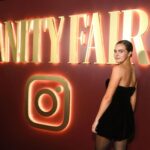 Bailee Madison Instagram - Oh what a night with @vanityfair 🤍 plus got to see the shining glimmering and soul loving @lucyhale , so I’m a happy gal❤️❤️ ✨✨ #vfvanities