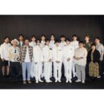 Bang Si-hyuk Instagram - With @andteam_official Congratulations! おめでとう! Thank you so much! @scooterbraun @pdogg428 @sonsungdeuk @woozico0914 @sakuranko425 @mfmobg6 @ryosukeimai #oneteam #hybe #hybelabelsjapan #hybeamerica