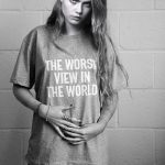 Banksy Instagram - - Walled Off Hotel souvenir shirts available - yes, I drew a lion on a girl’s finger and then photoshopped on the head of #caradelevingne