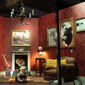 Banksy Instagram - .
This showroom is for display purposes only.

I’m opening a shop today
(although the doors don't actually open).
It’s in Croydon.
Probably best viewed at night.