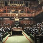 Banksy Instagram - . Devolved Parliament I made this ten years ago. Bristol museum have just put it back on display to mark Brexit day. . “Laugh now, but one day no-one will be in charge.”
