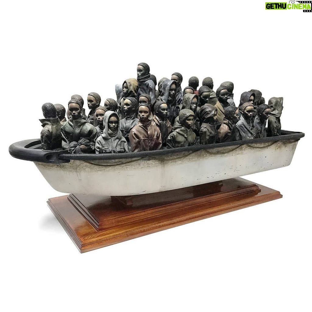 Banksy Instagram - . I'm raffling one of the boats from Dismaland for £2 at www.choose.love Fully remote controlled, top speed 3 knots, batteries included. Just guess how much it weighs. It’s on display at the pop-up Help Refugees shop. 30 Fouberts Place, Carnaby Street, London until competition closes 22nd December.