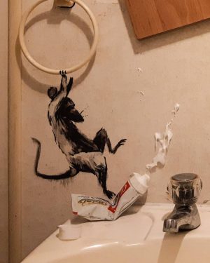 Banksy Instagram - .
. 
My wife hates it when I work from home.