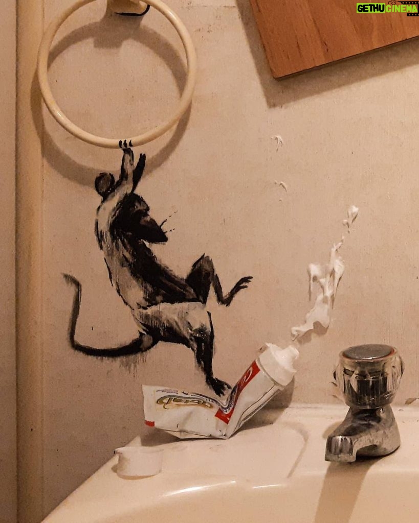 Banksy Instagram - . . My wife hates it when I work from home.