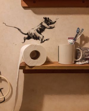 Banksy Instagram - .
. 
My wife hates it when I work from home.