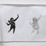 Banksy Instagram - . I’m kind of glad the piece in Barton Hill got vandalised. The initial sketch was a lot better..