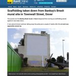 Banksy Instagram - . Oh. I had planned that on the day of Brexit I was going to change the piece in Dover to this.. But seems they’ve painted over it. Nevermind. I guess a big white flag says it just as well.
