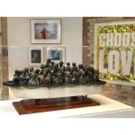 Banksy Instagram - . I'm raffling one of the boats from Dismaland for £2 at www.choose.love Fully remote controlled, top speed 3 knots, batteries included. Just guess how much it weighs. It’s on display at the pop-up Help Refugees shop. 30 Fouberts Place, Carnaby Street, London until competition closes 22nd December.