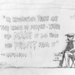 Banksy Instagram – .
I had planned to paint this on a wall, but ended up thinking it was more of a cartoon.

So here it is – as a cartoon.
