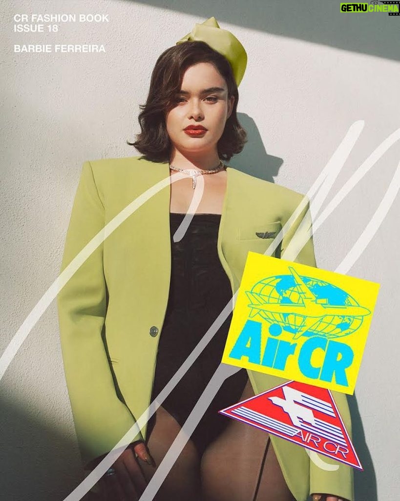 Barbie Ferreira Instagram - @crfashionbook cover being a lil flight attendant bimbo 🌞