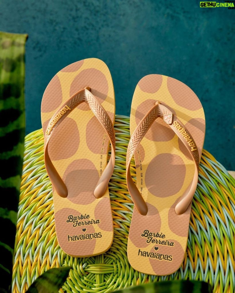 Barbie Ferreira Instagram - so excited to FINALLY have my @havaianas collab out. this means the world to me as a little brasilian american girl. here’s a collection of earthy tone flip flops for summer for everyone and a little bit of my broken portuguese 🇧🇷 brasil you have my heart. link in bio for the full collection 💚💛💙 @havaianas.us @havaianaseurope