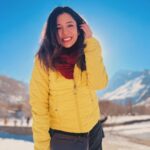 Barkha Singh Instagram - Glimpses of my Himachal trip - #Photodump 1. Happy face, because travel 2. Boru and me jumping on a frozen lake (and then got asked to get off it) 3. Morning view in the attic 4. Frozen waterfall, much wow 5. Aesthetic photo of Akku, O and me and in villa 6. Taking in Pahad feels 7. Smiley doggo friends I made 8. Watching the sunset (fav thing to do) 9. The gang .. very cool much swag 10. Cuddle-fest on my bed #TravelwithB #Traveldiaries #mountainstrip #Himachal #travel