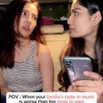 Barkha Singh Instagram - Taste in music ❌ Taste in men 🤢 #music #bestie #bff #brotherew #lol