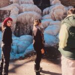 Barkha Singh Instagram - Glimpses of my Himachal trip - #Photodump 1. Happy face, because travel 2. Boru and me jumping on a frozen lake (and then got asked to get off it) 3. Morning view in the attic 4. Frozen waterfall, much wow 5. Aesthetic photo of Akku, O and me and in villa 6. Taking in Pahad feels 7. Smiley doggo friends I made 8. Watching the sunset (fav thing to do) 9. The gang .. very cool much swag 10. Cuddle-fest on my bed #TravelwithB #Traveldiaries #mountainstrip #Himachal #travel