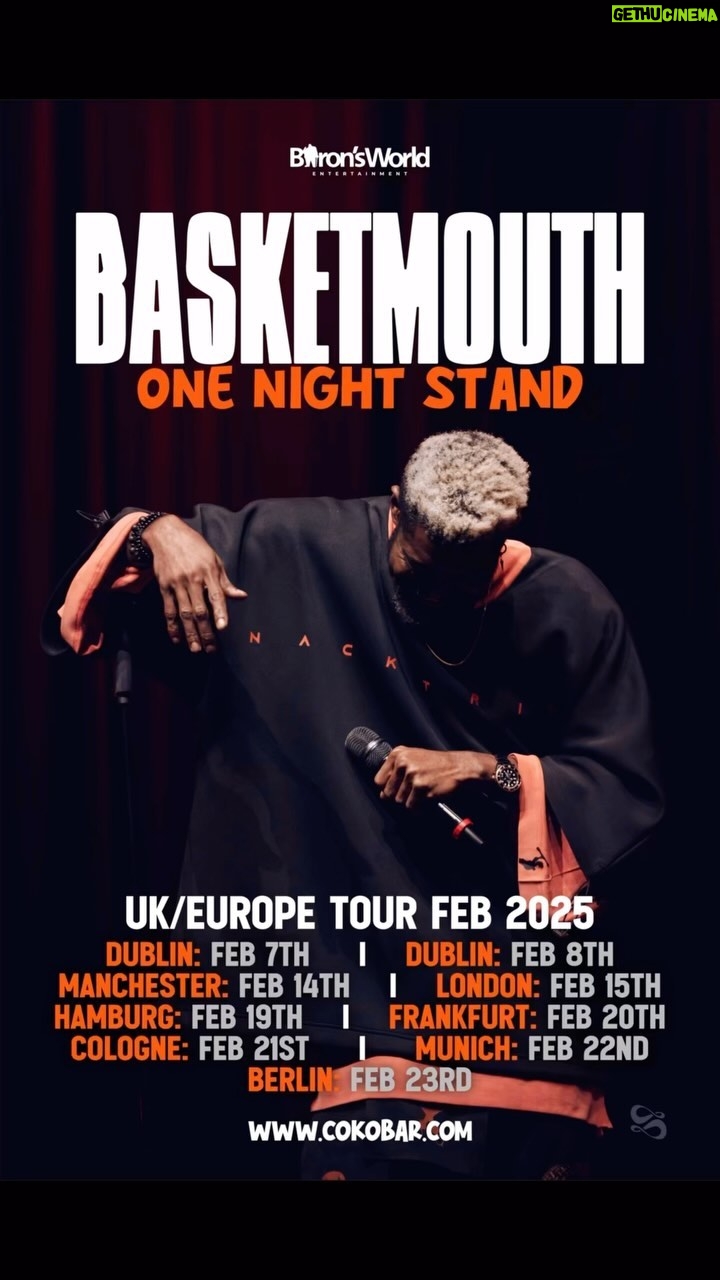 Basketmouth Instagram - I want to say a BIG thank you to everyone that came out for me, thanks for making this journey so memorable. The tour was incredibly special, the love and support truly humbled me. We will do it again next year. #OneNightStand2025 Up Next: North America #CancelCulture Promoted by @de_hunters_ @bigaent