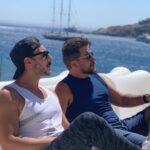 Bassel Khayyat Instagram - الميكونسيان😬😬😬😬😬😂 @abed.fahed #basselkhaiat #باسل_خياط #vacation #عيد_الاضحى #mykonos #eidmubarak Mykonos Greece