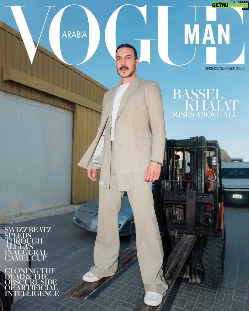 Bassel Khayyat Instagram - Syrian actor #BasselKhaiat is #VogueManArabia's Spring/Summer 2023 cover star! As one of the region's most in-demand actors, and the star of 'Al Thaman', Khaiat opens up in his most personal interview to date, reflecting on his illustrious career of two decades. "I’m constantly developing my abilities," he remarks. "I store information and improvise most of my works. Notes in my head are enough for me." Also in this issue, we take a deep dive into the repercussions of AI, observe one of the oldest sports on earth—camel racing—via the AlUla Camel Cup and Swizz Beatz's participating team, and showcase the best of the season’s powered-up fashion with a little help from Saudi golfer Faisal Salhab. Tap the link in bio for more. Cover 1 of 2. الفنان السوري #باسل_خياط هو نجم غلاف عدد ربيع وصيف 2023 من #ڤوغ_العربية_للرجل! وفي أكثر حوار يتطرق لحياته الشخصية حتى الآن، يتحدث أحد أكثر النجوم شعبيةً في المنطقة وبطل مسلسل "الثمن" بصراحة عن مشواره اللامع الذي يمتد لعشرين عامًا. يقول: "أنا أطوّر من قدراتي بشكل مستمر، وأخزّن المعلومة، وأرتجل في معظم أعمالي. تكفيني رؤوس الأقلام". وعلى صفحات هذا العدد أيضًا، نتعمق في تداعيات الذكاء الاصطناعي، ونشاهد سباق الهجن، أحد أقدم السباقات على وجه الأرض، في كأس العلا للهجن وعبر فريق "سويز بيتز" المشارك، كما نستعرض أجمل أزياء الموسم المفعمة بالحيوية بمساعدة لاعب الغولف السعودي فيصل سلهب. تفضلوا بالضغط على الرابط في البايو للتعرف على المزيد. الغلاف 1 من 2. Editor-in-chief: @mrarnaut Photography: @timofeykolesnikov Fashion director: @aminejreissaty Style: @cedrichaddad Grooming: @kavyarajpowell Interview: @jeannineyazbeck.ak Production: @allisonsam @danica.z.t Catering: @kaakalmanara