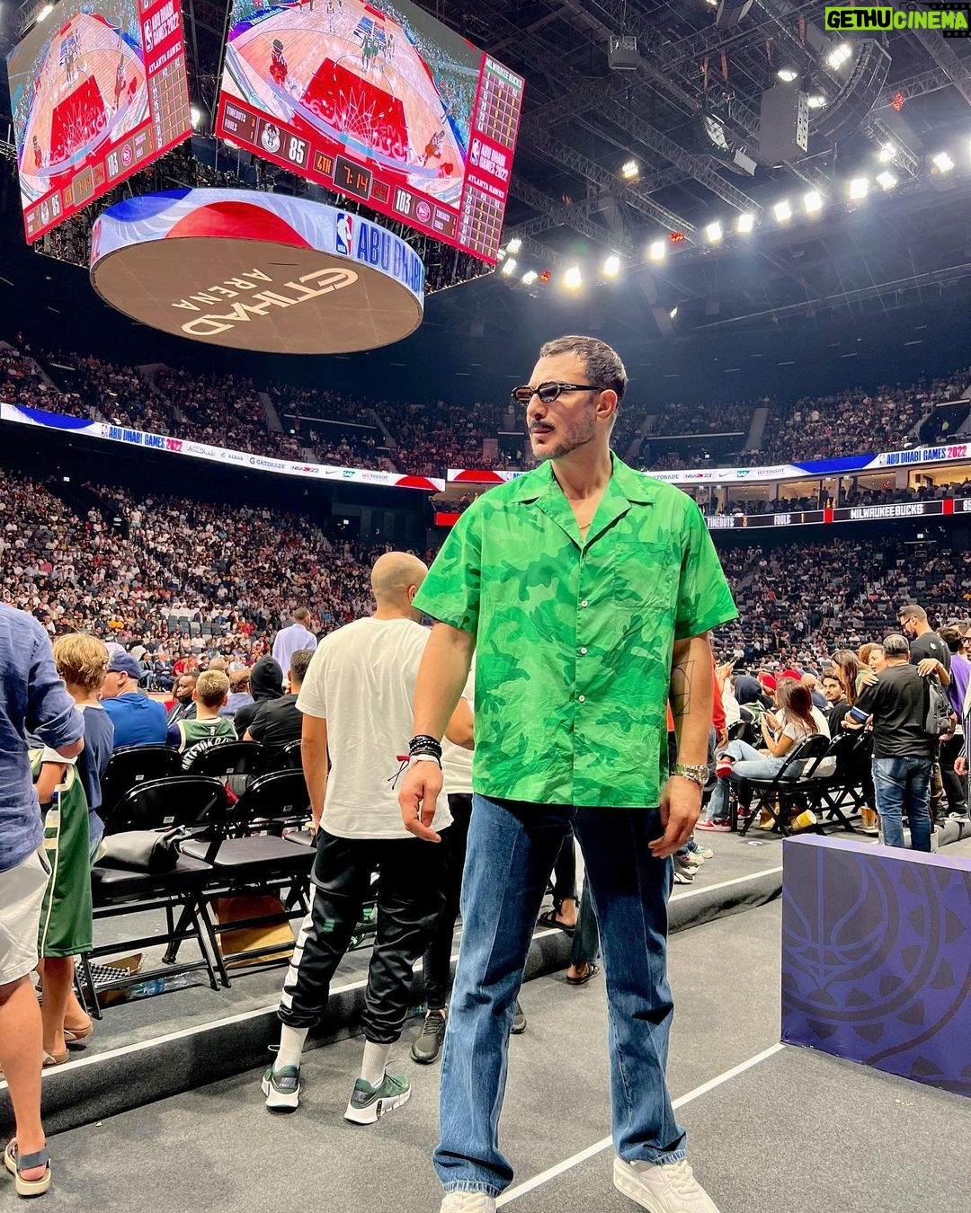 Bassel Khayyat Instagram - Thank you @nbaarabic @abudhabievents @visitabudhabi For having me as part of this wonderful experience. Stylist: @cedrichaddad @maisonvalentino #nbainabudhabi