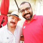 Bassem Hamraoui Instagram - في قلبه حماس فاق حماس الشباب... ساعتان في المقهى من المتعة مع انبل ما انتجت الساحة الثقافية التونسة☕☕☕ قرطاج درمش