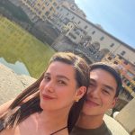 Bea Alonzo Instagram - Under the Tuscan sun. We took the train from Lugano to Milan, and from Milan, we had to ride another train to get to Florence. We then rented a car and drove to Tuscany. Although I helped, Dom did all the heavy lifting and managed to drive the vehicle. We were happy to find out that the beautiful hotel Villa we booked to stay in happens to be a Unesco World Heritage site, and we stuffed our faces with their handmade pasta and perfectly cooked bistecca under the moonlit olive trees. This will definitely go to my core memory. Traveling together as a couple allows you to discover the different sides of your partner. It still makes my heart melt when Dom helps the old lady carry her suitcase on the train, the way he offers to take a picture of a couple we pass by and promises to send them a high-res version of the photo, and just the way he goes down the hotel in the morning to get me a good cup of coffee. No relationship is perfect, but these qualities offset all the others. It’s the little things that make me love him more. ❤️ #btravels