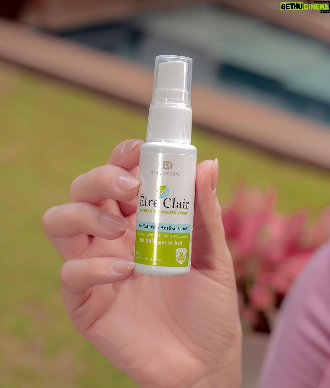 Bea Alonzo Instagram - Keeping it fresh 🌱 #êtreclairmouthspray @beautedermcorporation