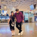 Beauty Khan Instagram - First time international trip ❤️ comment main batao kaha ja rahai hai ?😋 . . #beautiana #beautykhan @arbaz_mallick_official Chatrapati Shivaji International Airport