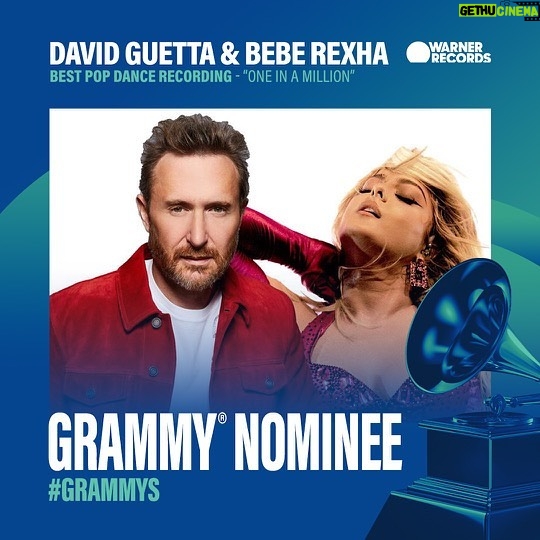 Bebe Rexha Instagram - Thank you @recordingacademy for putting a smile on my face today. #Grateful cc @davidguetta