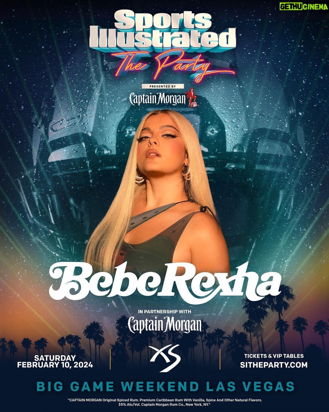Bebe Rexha Instagram - #ad I’m taking over @XSLasVegas with @captainmorganusa as the Big Game kicks off in Las Vegas for the first time ever!🏈 Join me at @SportsIllustrated The Party Presented by Captain Morgan on Saturday, February 10th for the weekend’s most exclusive event. Tickets and XS VIP Tables are available now at SITheParty.com