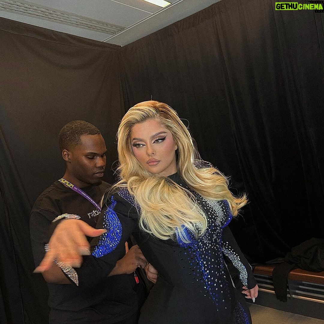 Bebe Rexha Instagram - Glam on @beberexha Hair @peteburkill for @fifaworldcup Jaddah, Saudi Arabia