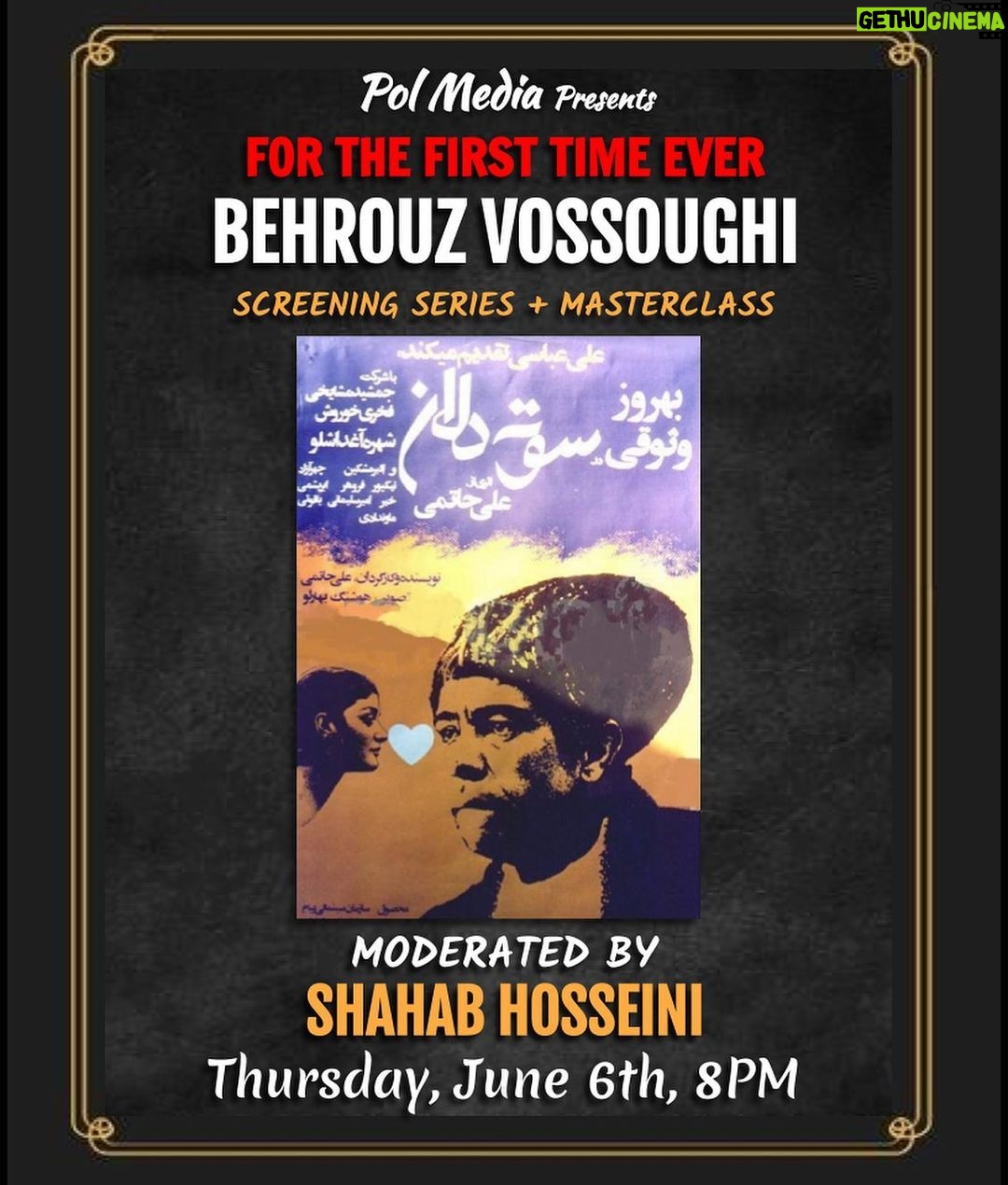 Behrouz Vossoughi Instagram - #بهروزوثوقى #behrouzvossoughi #vossoughi_behrouz ترتیب اکران فیلم ها همراه با ورکشاپ بازیگری، در این پنج روز LINK IN THE BIO TICKETS ARE LIMITED JUNE 3th-7th Los Angeles, CA LANDMARK'S REGENT THEATRE (WESTWOOD) #behrouzvossoughi#بهروز_وثوقی#shahabhosseini#شهاب_حسینی #acting #masterclass#actingworkshop #film#iran #iraniancinema Landmark's Regent Theatre