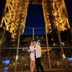 Bela Fernandes Instagram - Jantar dentro da Torre Eiffel Torre Eiffel, Paris, France.