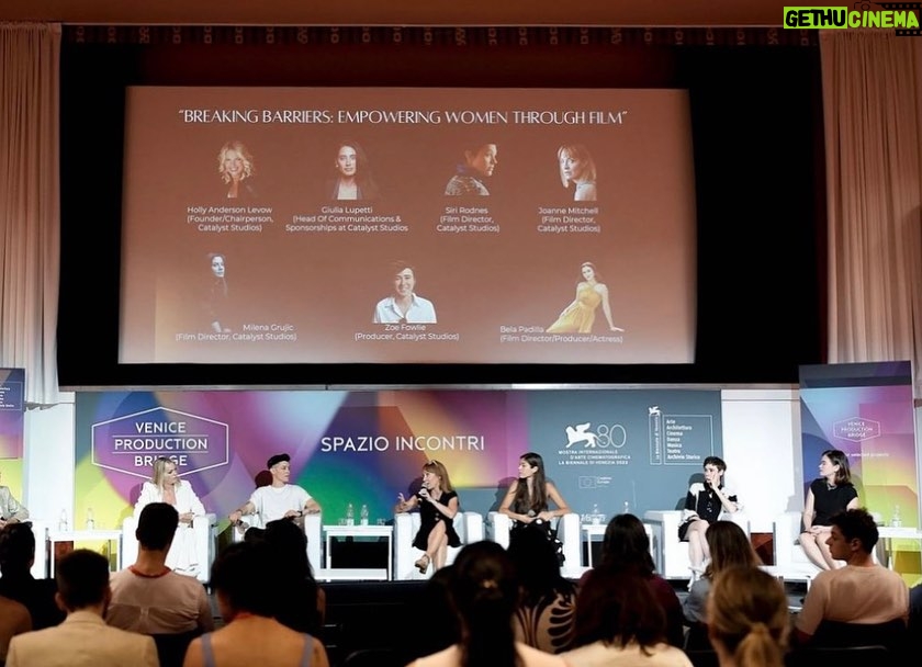 Bela Padilla Instagram - Had the best time at @labiennale speaking about my biggest passion: filmmaking. More importantly… Breaking Barriers: Empowering Women Through Film. I met @hollyl_pdx @giulialupettireal and @markgpennell of @official_catalyst_studios in Cannes a few months ago and when I heard of their advocacy to help female and non binary filmmakers, I knew instantly that I would support them in any way I can ❤️ Thank you, @official_catalyst_studios and @stage32 for having me and I hope I brought a little bit of insight of what it’s like to be a filmmaker from Manila ❤️🇵🇭 Venice, Italy
