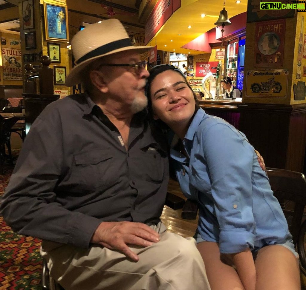 Bela Padilla Instagram - Life really is a series of highs and lows. 💔 Our dad passed away last night in his sleep and that is my only consolation in all of this. He wasn’t in pain and he hopefully was dreaming of the happy times in his life. ❤️ My sister, Ceri, told me the most beautiful thing last night…my dad loved us, his children, deeply. And he also loved himself. And that certainly is true. My dad loved life and lived his life to the fullest he could. He always knew where all the cool places were in any country he was in and the bands in bars loved him because he always sang along. I love the water and I dive deeply because he taught me to swim and be fearless in the water at such an early age. His ability to see a problem and think of several solutions first before reacting is something I try to practice. He never took no for an answer when he believed something was right and he made sure that everybody knew what “right” was. I never saw him upset…or lose his cool. Never saw him get angry or mad at anybody (in front of me). He was very empathetic but still madly funny. And he gave the best hugs, never letting go first. I will always wish for one more day, but that would be unfair. For now, and until paradise comes, the memories will tide us over. ❤️