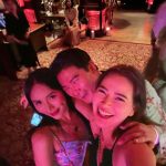 Bela Padilla Instagram - I had a growth spurt the summer I turned 15. I was 4’11 until 3rd year high school and returned at 5’6 in my senior year. And I was a cheerleader pretty much my whole life. But before that growth spurt… to be a cheerleader so tiny meant that there were times I would be made a “flyer.” I was always afraid of heights, and the funny thing about that is you’d be thrown so high up in the air that your breath just catches in your throat. But I was more afraid to tell anyone what my weakness was. One challenging practice day as a flyer, my knees were shaking so visibly and I just couldn’t land any of my falls properly. I was a dancer at heart not a flyer and I just wanted to do the floor routine. I knew it was exasperating for everyone but I didn’t want to quit. I walked back to my school bus in tears but I heard one cheerleader running after me-Lovi. She asked me if I was ok. And that was exactly what I needed at 14. And she was always very intuitive about these things. Lovi and I went very different paths in our careers. We all know that our industry is very cutthroat and that the competition is intense. But we never vied for the same roles or stayed in the same place. From time to time in the last 15 years, I would see Lovi and we would catch up and kind of give each other a progress report, if you will 😂 and we were both moving steadily towards our respective goals. It seems like we unintentionally drift in and out of each others lives but this milestone was something I loved to see. Her wedding is the lightest, most fun but genuine one I’ve been to. Their vows were perfect, the speeches, heartwarming…and the dance floor was full till they cut the music at Cliveden House. Even when it rained during the ceremony, people stayed until she and Monty took cover. And it was so nice to be a spectator on a moment so special. I don’t think I ever got to say thank you to Lovi for asking me how I was that day in 2004. Thank you, Lovi. For being a genuinely lovely person. And thank you for letting us into this love story that is just about to get better and better. Wishing you and Monty the happiest of happy days ahead ❤️❤️❤️ @lovipoe @montyblencowe