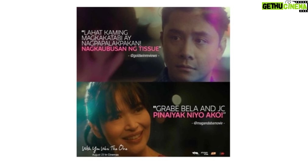 Bela Padilla Instagram - delulu to trululu??? Ang🤸🏻♀️sakit🤸🏻♀️sakit🤸🏻♀️nanaman🤸🏻♀️ng🤸🏻♀️mga🤸🏻♀️beshy🤸🏻♀️ko ✨👏🏻😂 Super thankful for the great reviews from our critics/media screening last night ❤️ Sakto, showing na bukas…WISH YOU WERE THE ONE ❤️